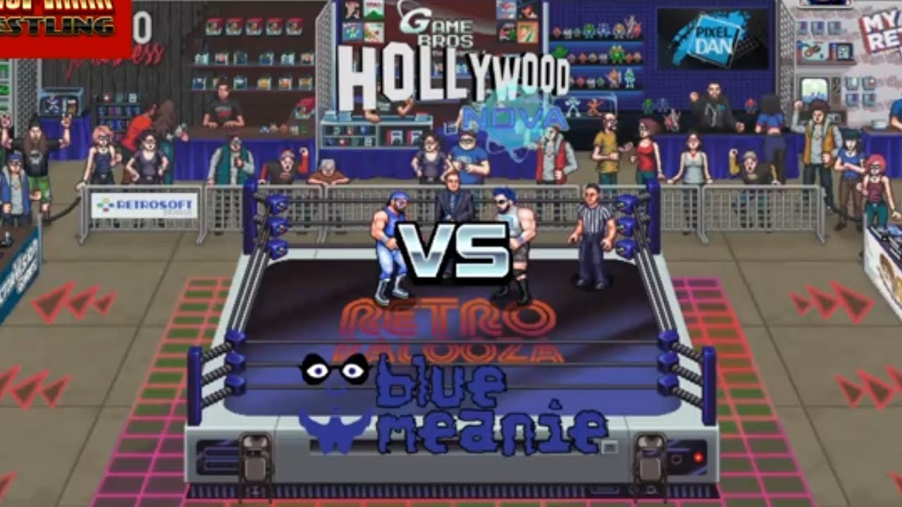 Hollywood Nova vs Blue Meanie. RetroMania Wrestling