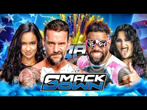 CM Punk & AJ Lee vs Jey Uso & Rhea Ripley WWE SMACKDOWN 2K25 - FULL MATCH backdrop