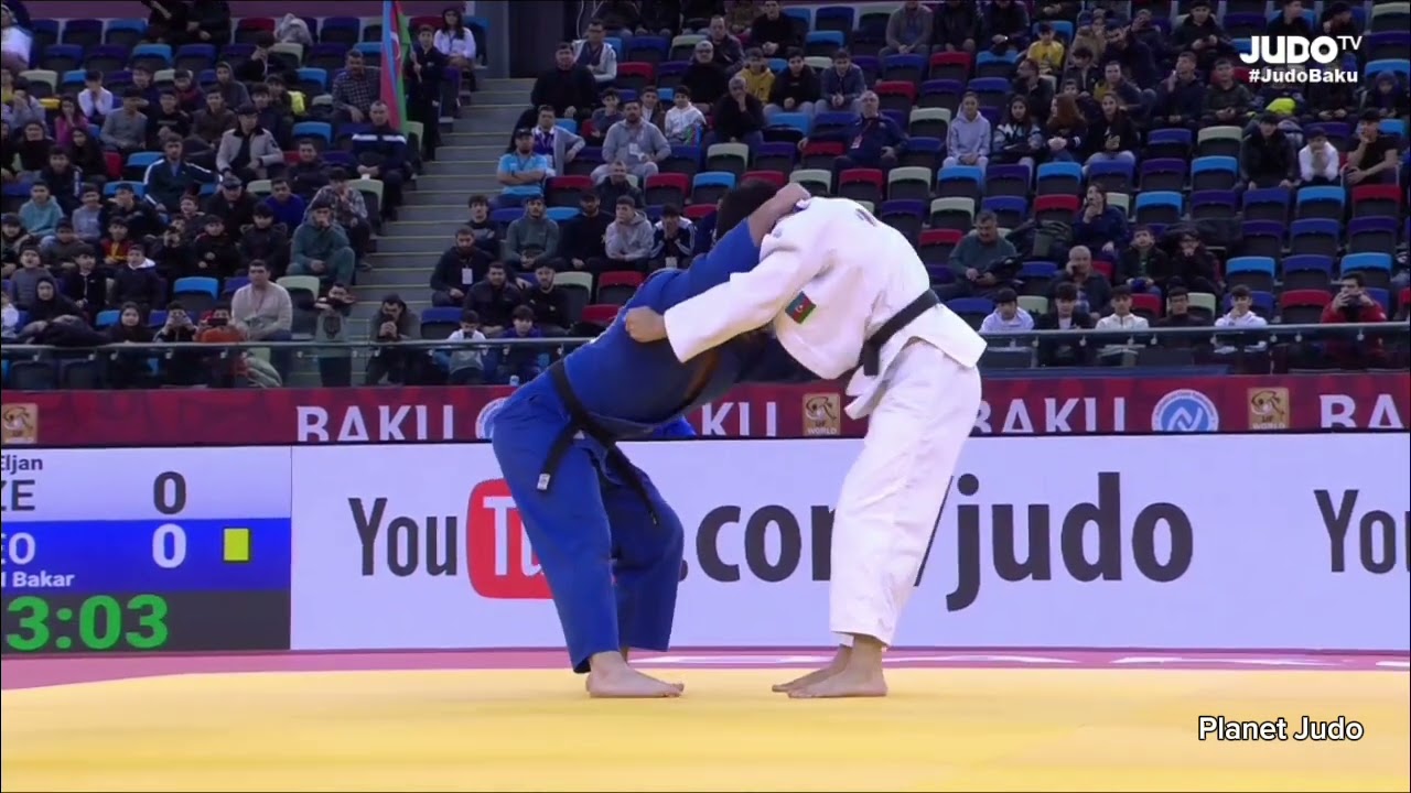 Eljan HAJIEV 🇦🇿 🆚️ Bakar ERASHVILI 🇬🇪 | 1 раунд /-90кг | Большой Шлем Баку 2024