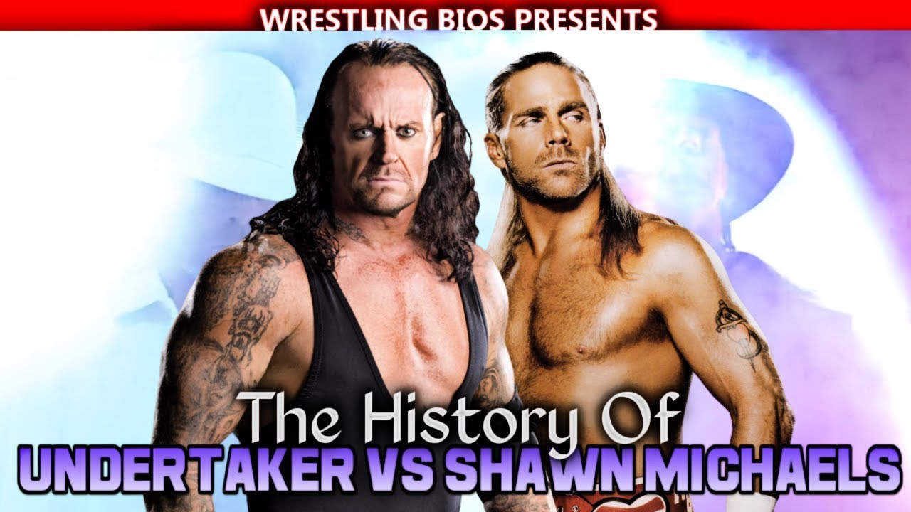 The History of Undertaker vs Shawn Michaels backdrop