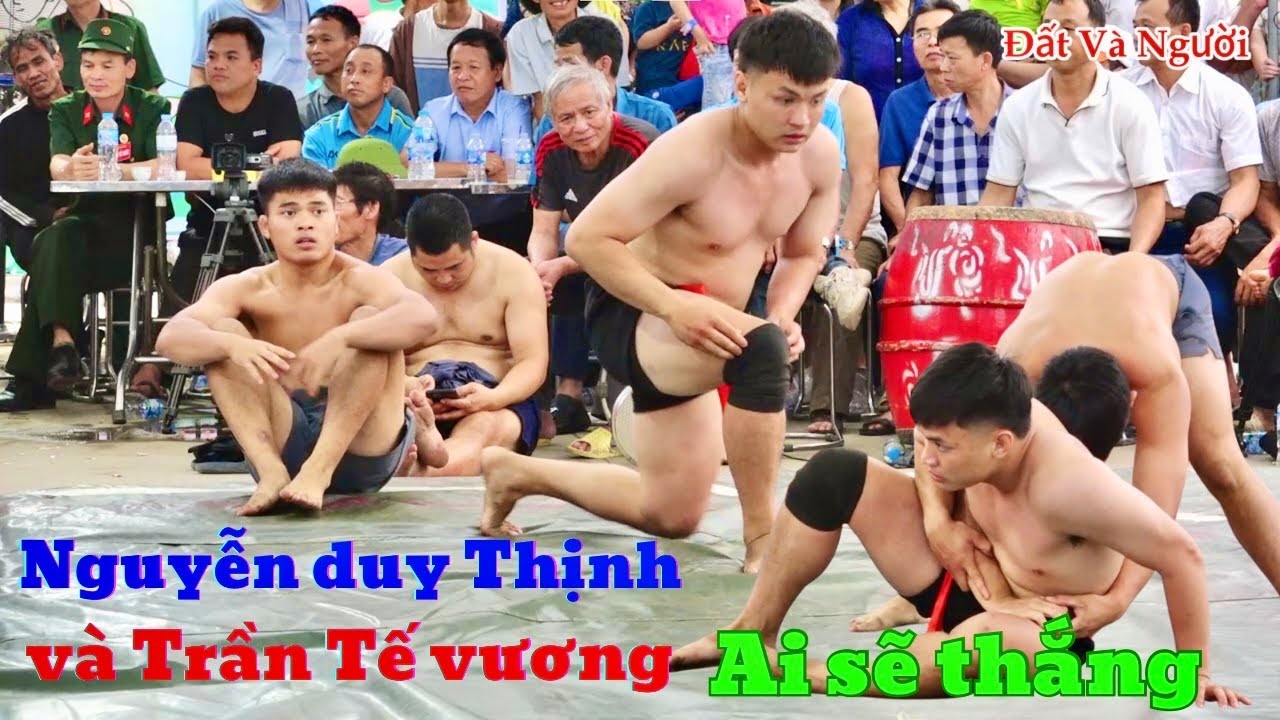 Đô Thịnh Yên Nội tranh giải nhất thôn tam Tảo Bắc Ninh Đấu Vật Traditional Vietnamese Mens Wrestling background
