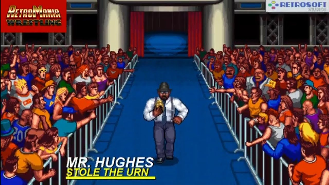 Mr Hughes vs Nikita Koloff. RetroMania Wrestling backdrop