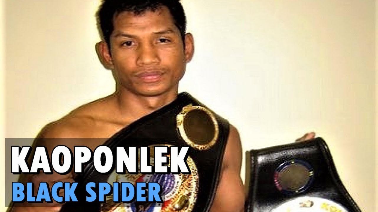 Kaopon Lek - Black Spider (Knockouts & Highlights) | Muaythai/Kickboxing background