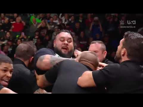 Seth Rollins Attacks Bronson Reed - WWE RAW background