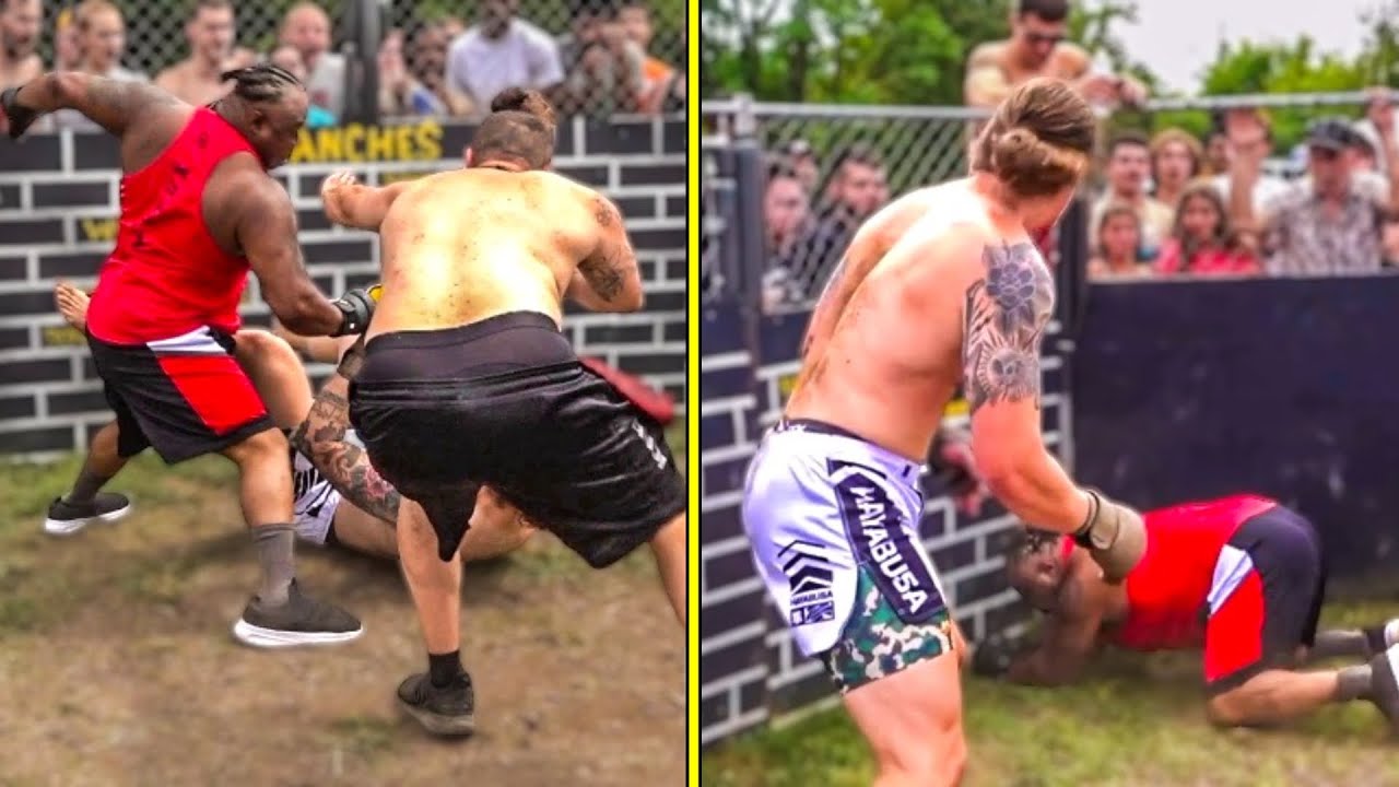 OLD HEAD BODYBUILDER GETS CALLED OUT BY TALL KICKBOXER