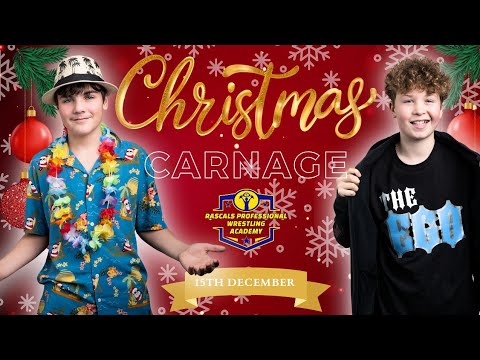 Rascals Children's Pro Wrestling Show- Christmas Carnage - Ego vs Joshee Vacay background