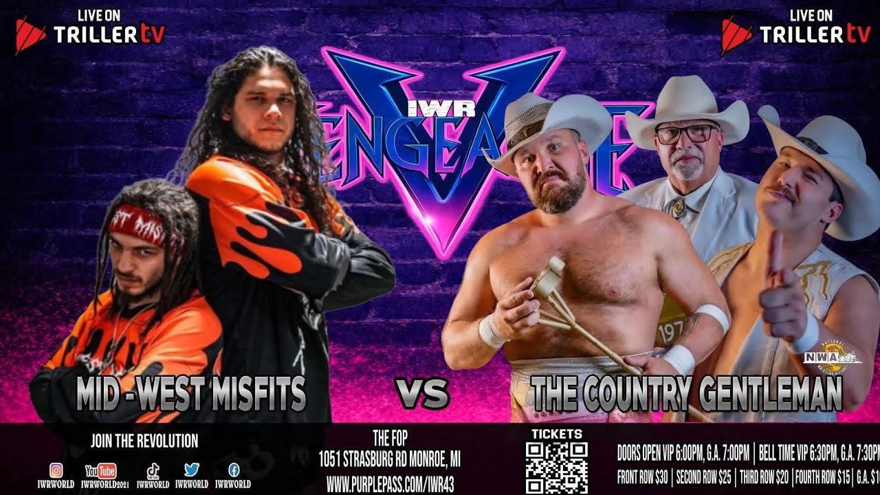 IWR: Midwest Misfits vs. NWA'S The Country Gentleman. 3/19/26