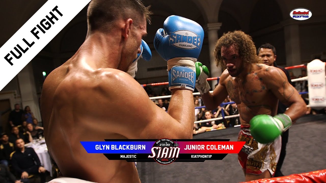 WAR! Junior Coleman vs Glyn Blackburn | Championship Muay Thai background