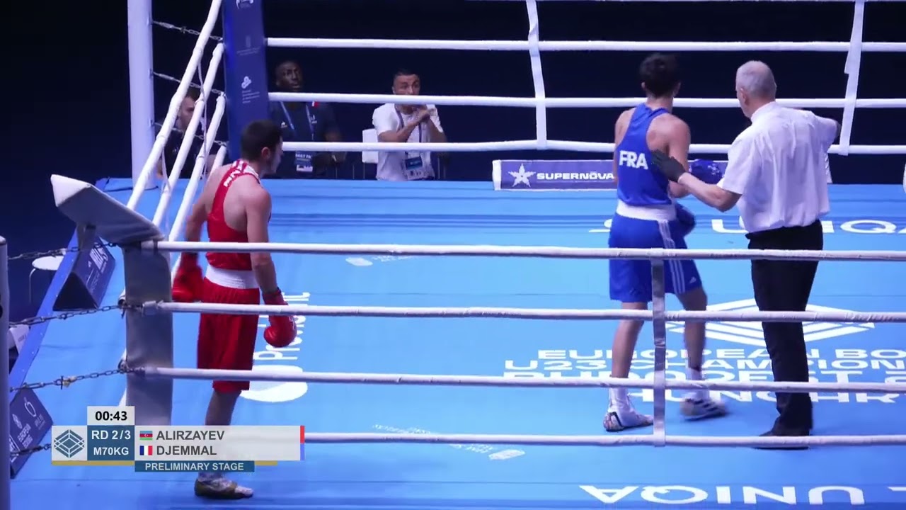 Djamel Djemmal (FRA) vs. Nijat Alirzayev (AZE) European U23 Championships 2025 (70kg)