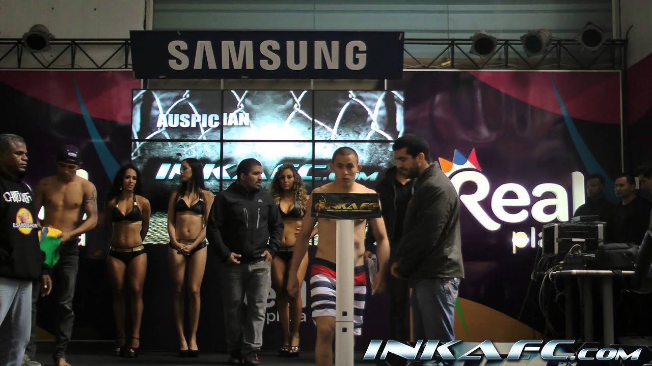 Pesaje oficial Inka FC 23: (Ecuador) Chito Vera vs Bruno Crop cop (Brasil) background