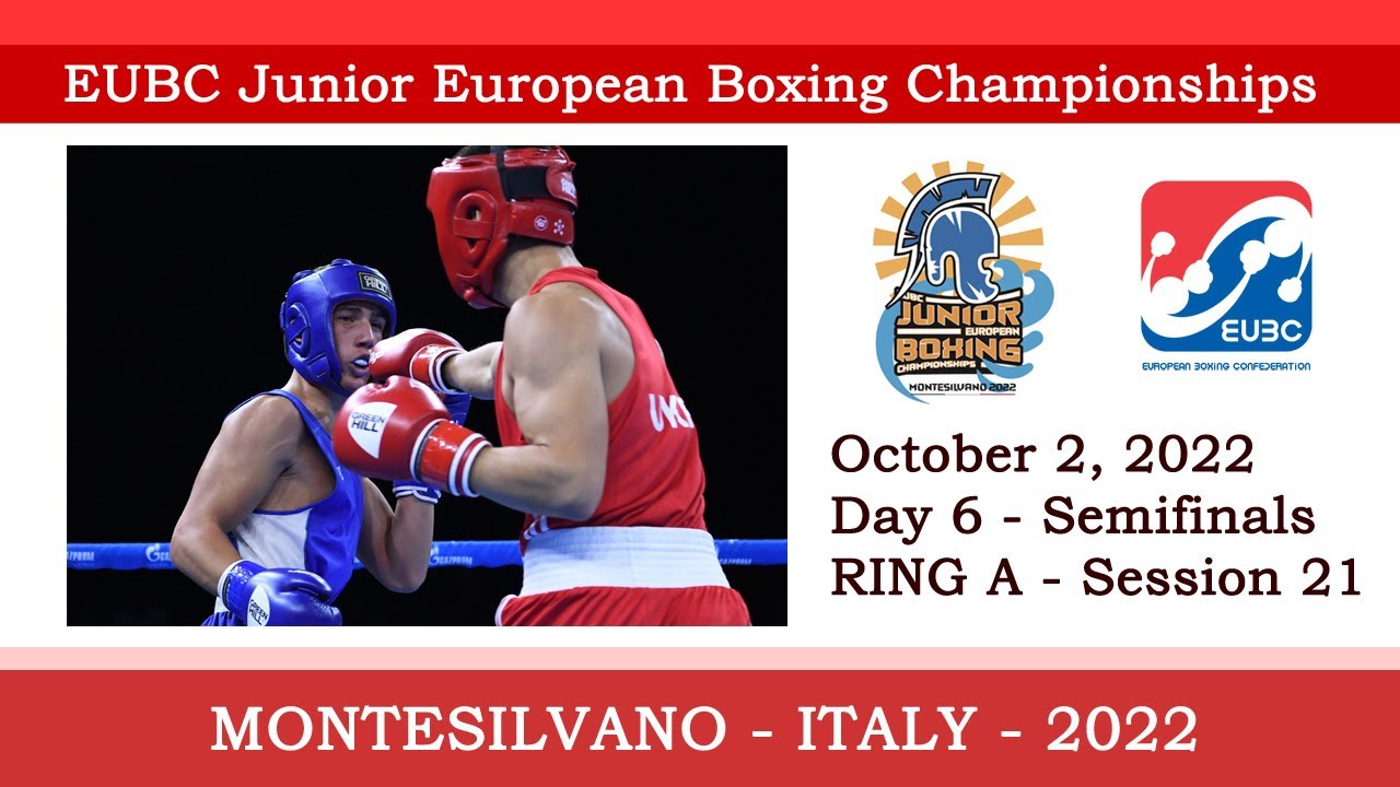 EUBC Junior EBC – MONTESILVANO 2022 – Day 6 – Session 21 – RING A background