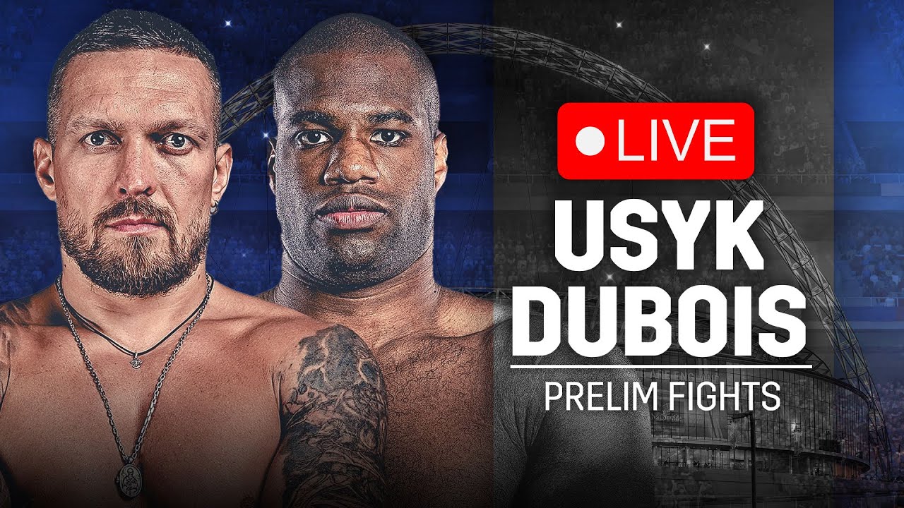 🥊 LIVE BOXING: Oleksandr Usyk vs. Daniel Dubois 2 • The Prelims | DAZN Boxing background
