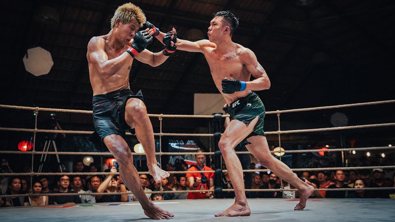 Cú đấm đoạt đai DFL của chàng trai Quyền vương Thái Bình | Dragon Fight League background
