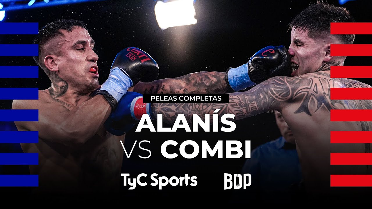 Junior Alanís vs. Daniel Combi - Boxeo de Primera - TyC Sports background
