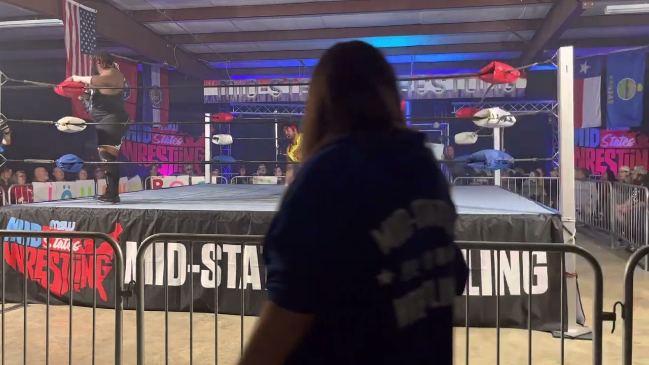 Dan Webber vs Johnny Dynamite Mid-State Wrestling 02/11/2023 background