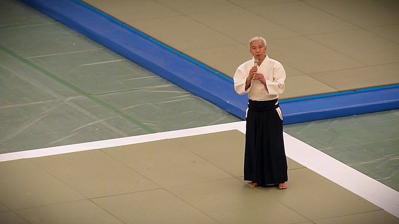 Doshu Closing Speech (w/ subtitles) - 51st All Japan Aikido Demonstration 2013 植芝 充央道主の演説 background
