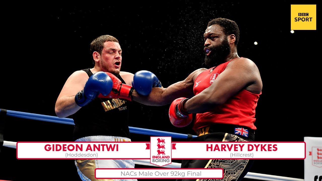 NACs Male 2022 Over 92kg Final: Gideon Antwi vs Harvey Dykes background