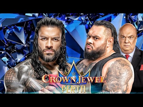 Roman Reigns Vs Bronson Reed WWE Crown Jewel 2K25 Game - Original Tribal Chief Vs The Tribe Thief backdrop