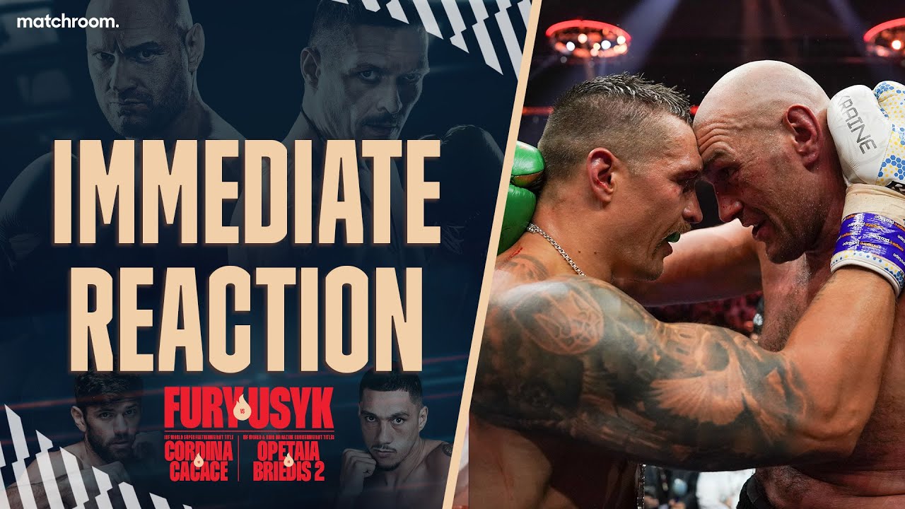 Tyson Fury's Post-Fight Press Conference After Oleksandr Usyk Defeat background