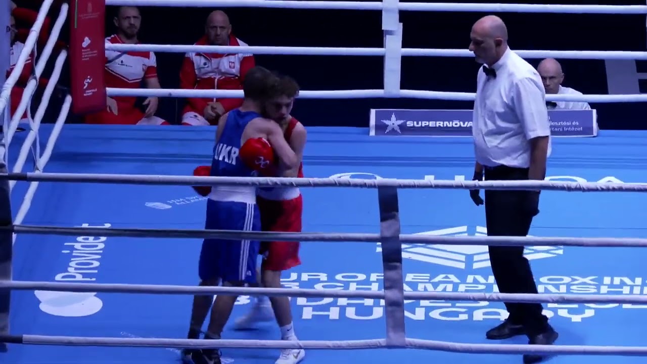 Maksym Rudyk (UKR) vs. Mateusz Szczoczarz (POL) European U23 Championships 2025 QF's (50kg)