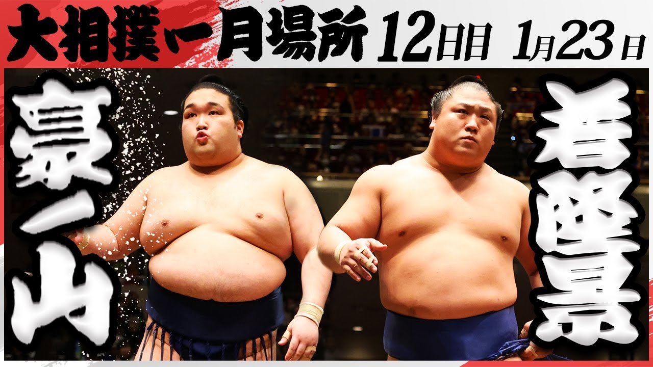 大相撲 豪ノ山ー若隆景<令和7年一月場所・12日目>SUMO background