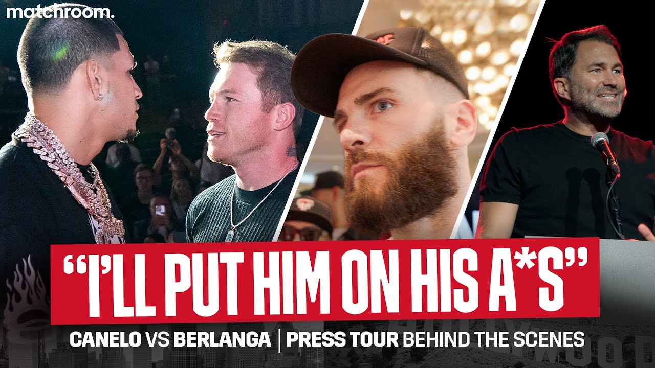 Canelo Alvarez Vs Edgar Berlanga π₯ Behind The Scenes On Press Tour πΏ background