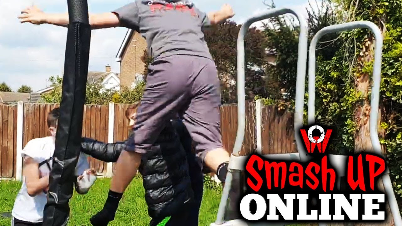 Bruiser, Davis, Clava & Rage brawl before Break the Internet!: Smash UP ONLINE 117 background