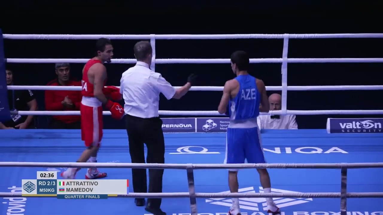 Sübhan Mamedov (AZE) vs. Salvatore Attrattivo (ITA) European U23 Championships 2025 QF's (50kg)