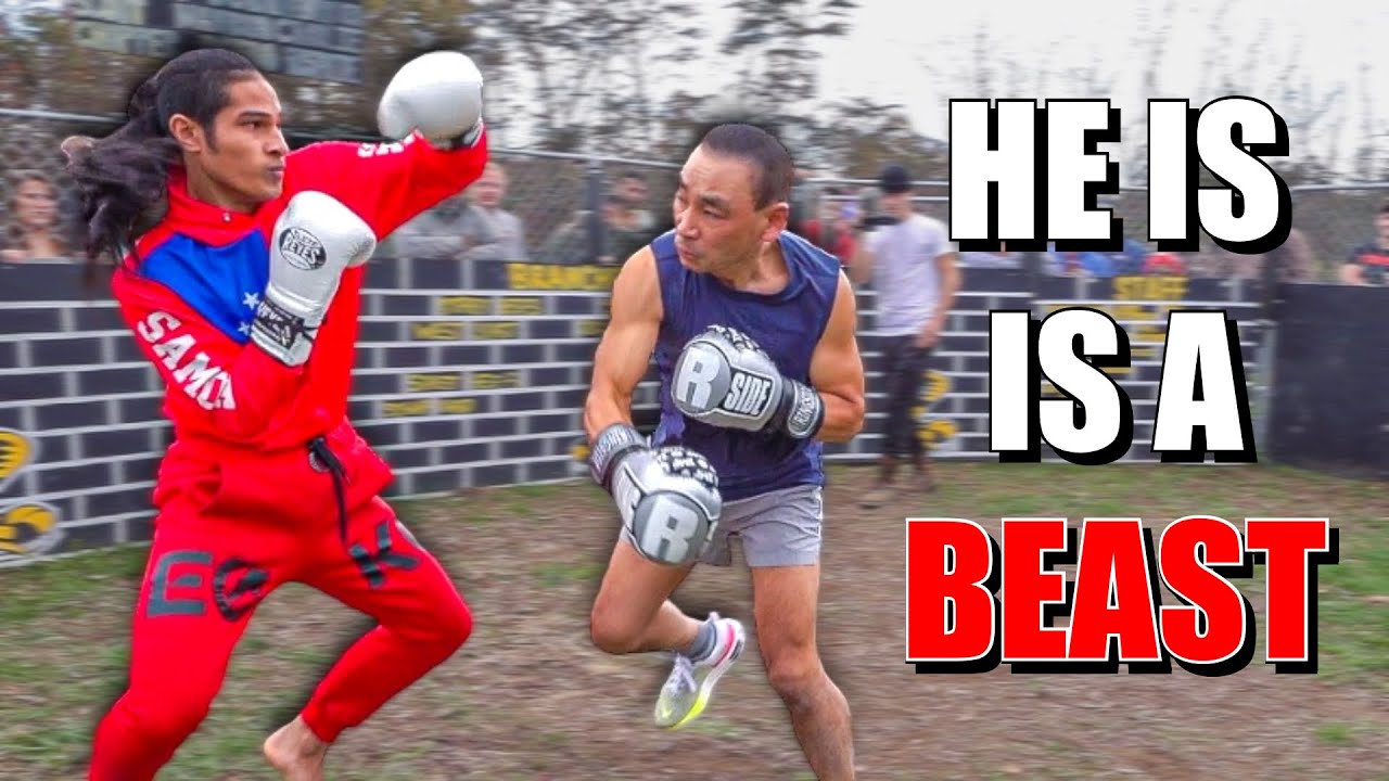 THIS OLD HEAD KICKBOXER IS NO JOKE 😳