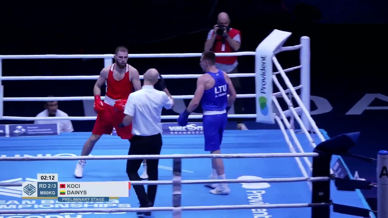 Amar Koçi (ALB) vs. Arvydas Dainys (LTU) European U23 Championships 2025 (80kg)