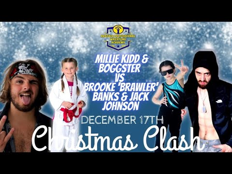 Match 2 Millie Kidd & Boggster vs Brooke 'Brawler' Banks & Jack Johnson - Rascals Childrens Show background