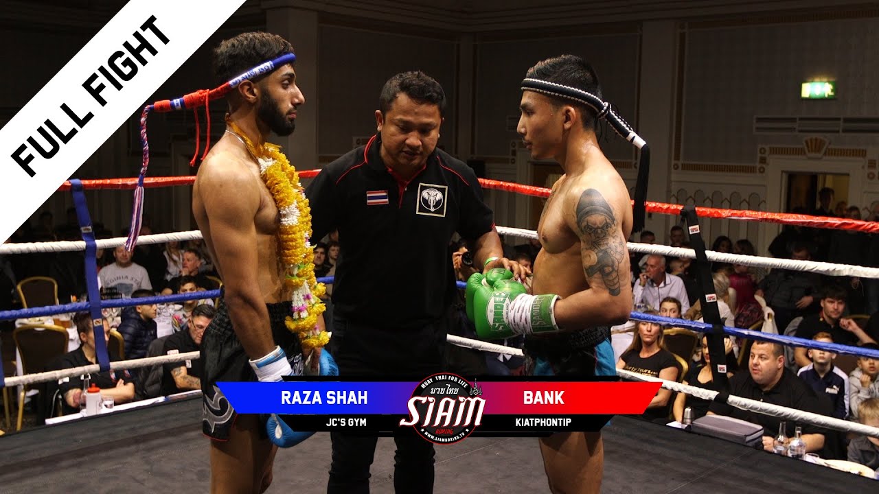 Bank vs Raza Shah | Championship Muay Thai background
