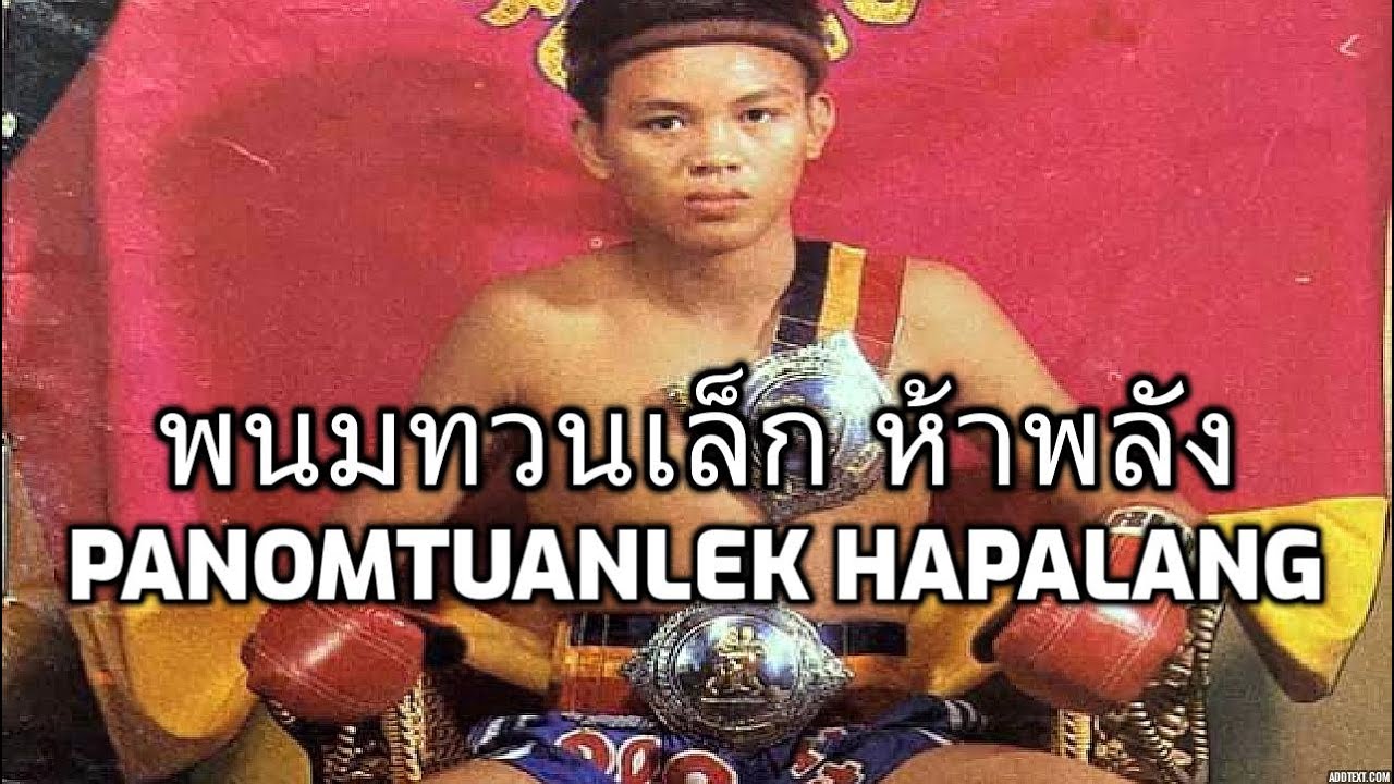 MUAY KHAO STYLE - Panomtuanlek Hapalang (พนมทวนเล็ก ห้าพลัง) | Muay Thai Highlights background