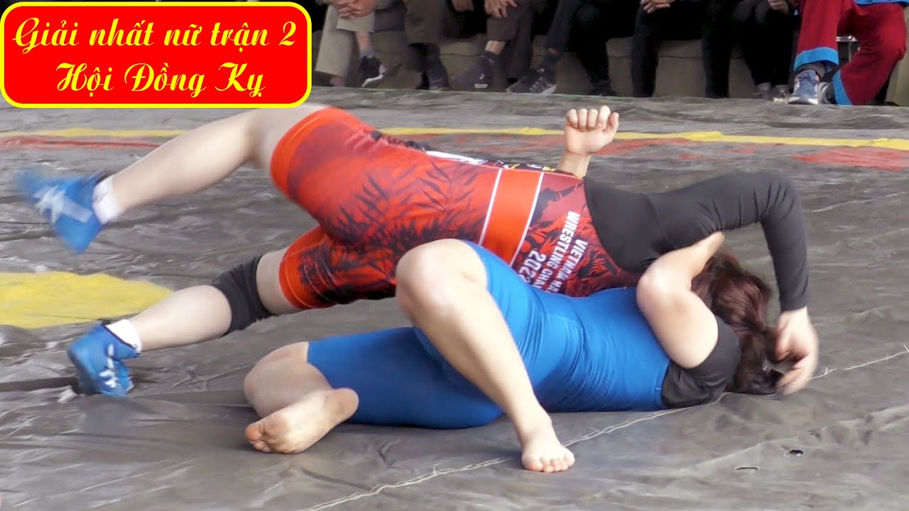 Vật nữ , Women wrestling. Xuân 2023..Hội Đồng Kỵ. Giải Nhất , trận 2.