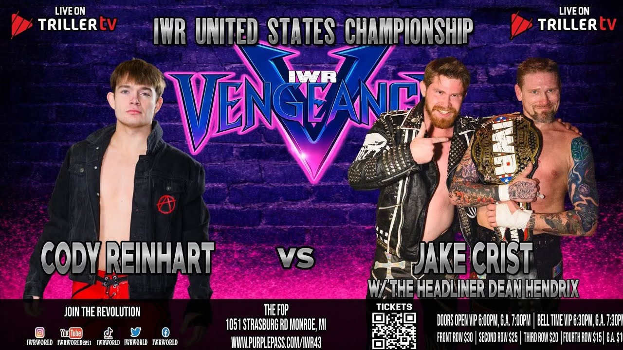 IWR: Riley Reinhart vs. Jake Crist (Iwr United States Championship match) 3/19/26 