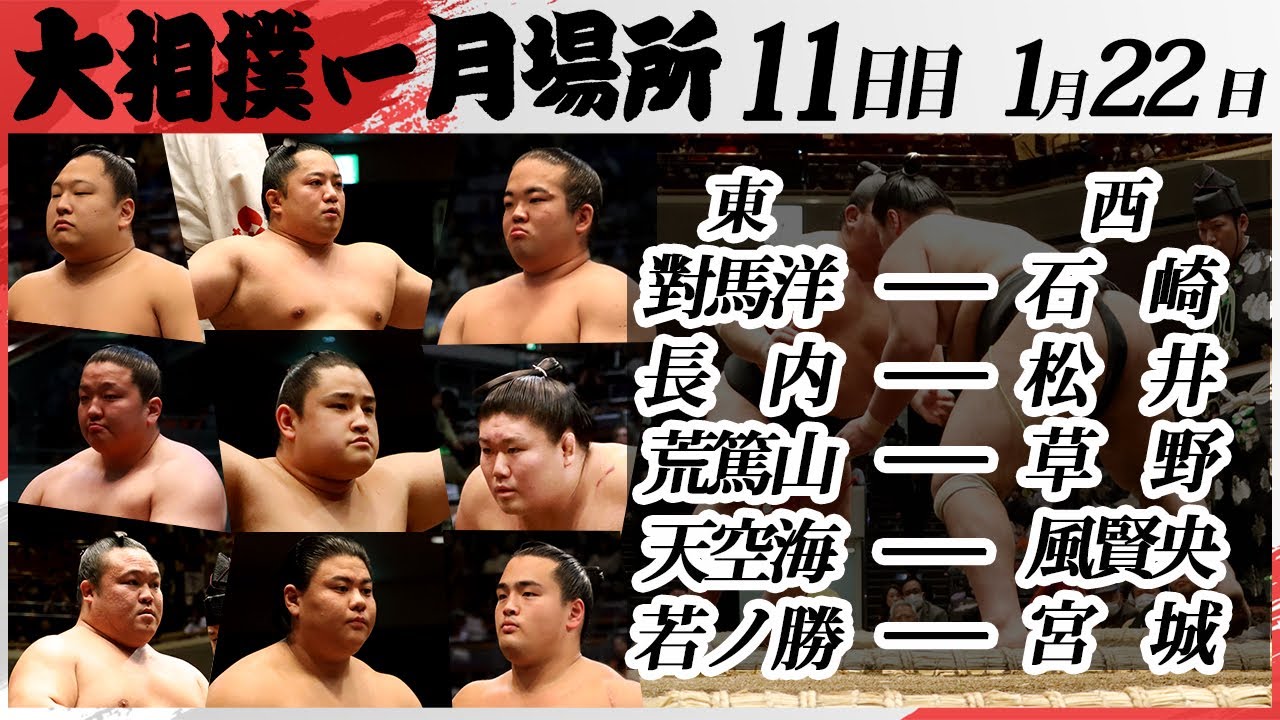 大相撲 幕下上位五番 <令和7年一月場所・11日目>SUMO