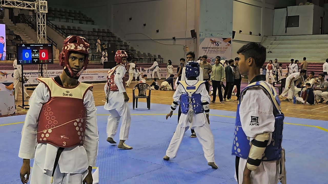 Robin 45kg Taekwondo Fight | Blue Chest Guard #taekwondo #martialarts 
