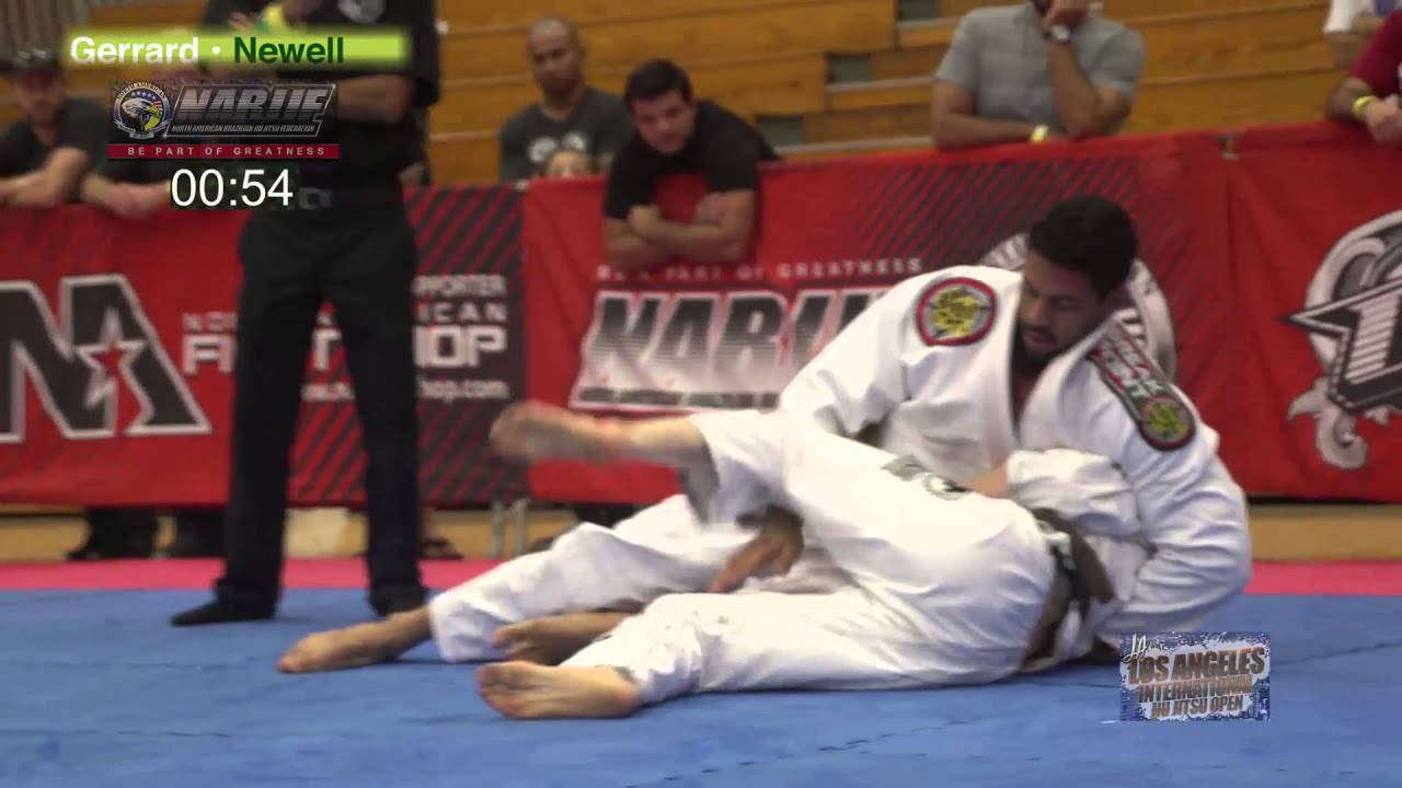 10th Annual North American Brazilian Jiu-Jitsu Tournament Gerrard VS Newell backdrop