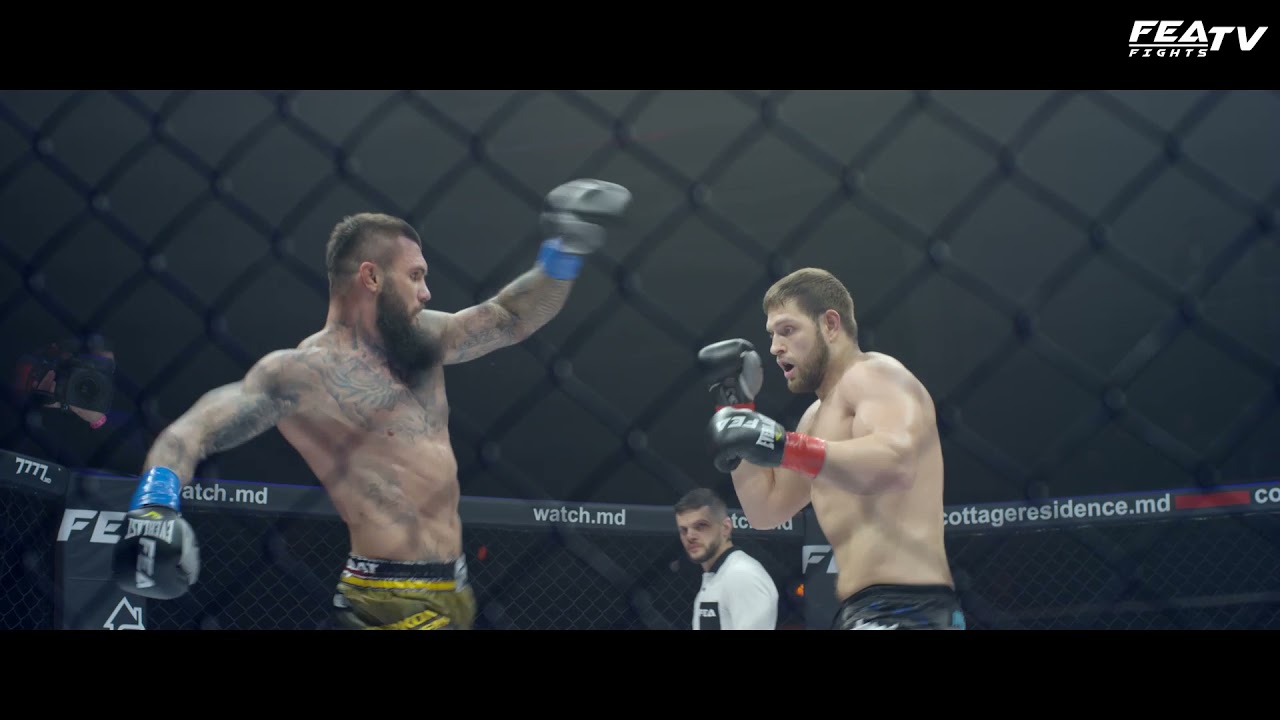 Cristian Ristea vs Kirill Kornilov. Heavyweight championship in slow motion. FEA RESET. background
