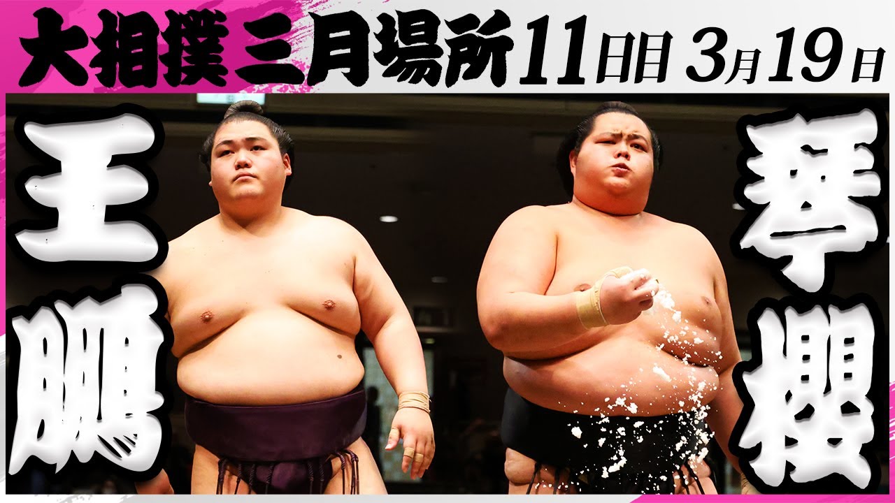 大相撲 王鵬ー琴櫻<令和7年三月場所・11日目>SUMO background