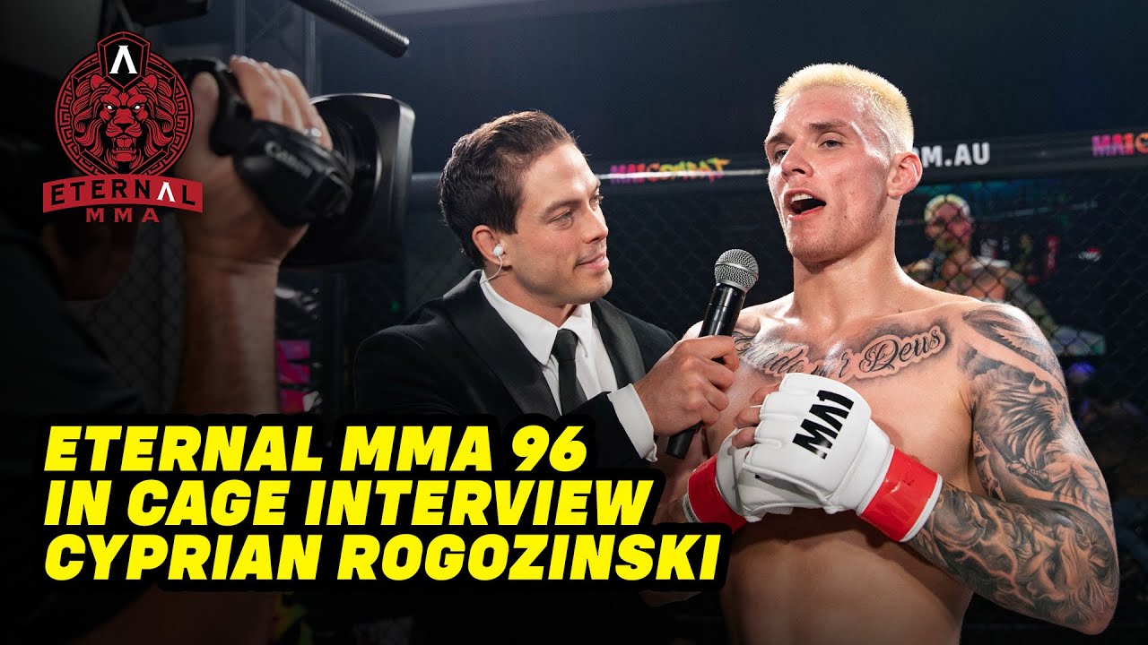 Eternal MMA 96: Cyprian Rogozinski: In Cage Interview background