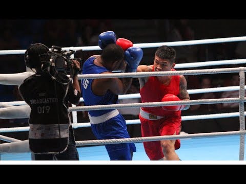Trương Đình Hoàng dũng mãnh knock out đối thủ, thẳng tiến vào chung kết SEA Games 30 gặp võ sĩ Thái