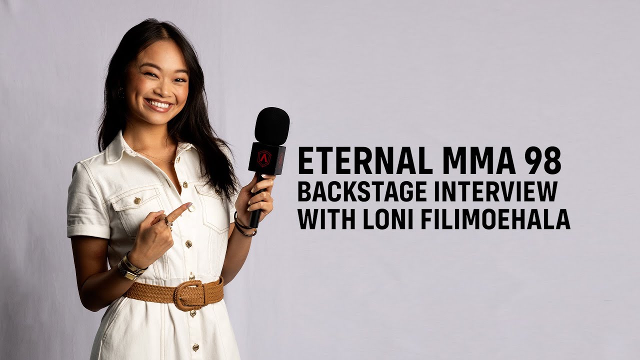 Eternal MMA 98 : Loni Filimoehala Backstage Interview backdrop