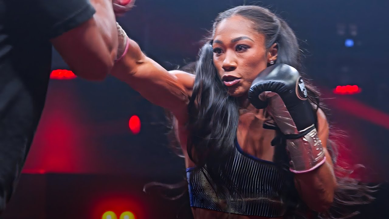 Alycia Baumgardner | Full OPEN WORKOUTS | Anthony Joshua vs Jake Paul | Netflix Boxing