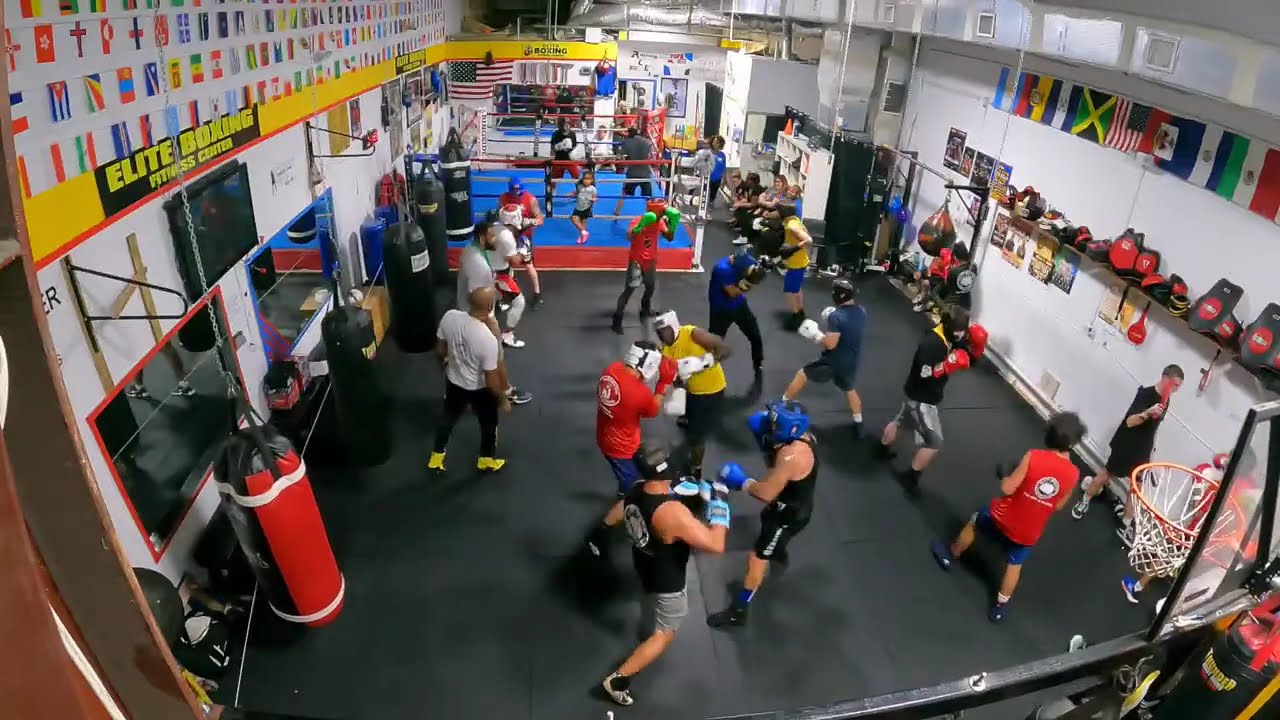 Adult Boxing Class sparring background