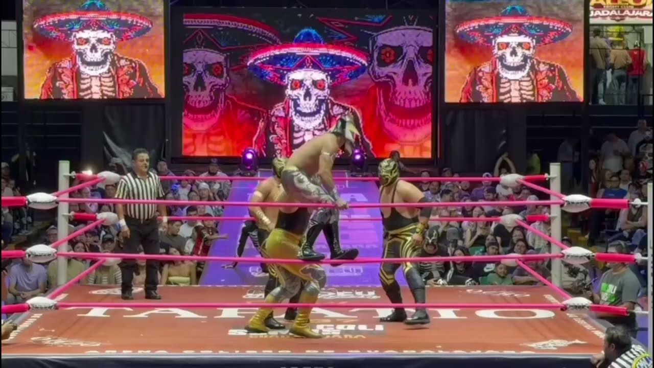 Black Warrior Jr y Príncipe Drago 🆚 Ráfaga Jr y Gallo Jr 🆚 Trono y Optimus 🆚 Tapatío y Ángel Reblde