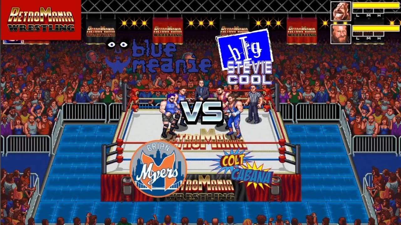 The BWO vs Myers & Cabana. RetroMania Wrestling background