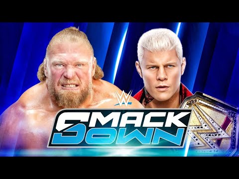 Brock Lesnar vs Cody Rhodes Full Match WWE SMACKDOWN 2K25 Gameplay - American Nightmare vs The Beast