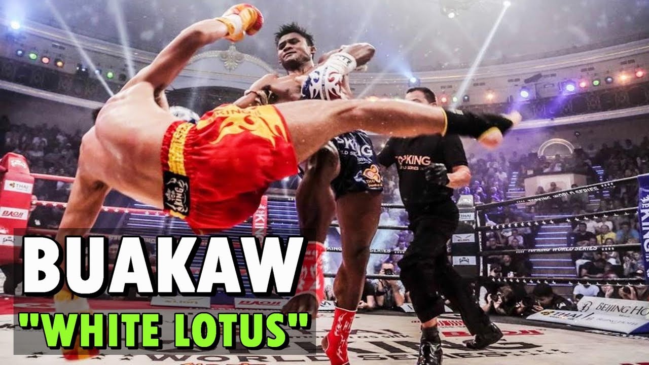 Buakaw - White Lotus (Highlights & Knockouts) | Muaythai/Kickboxing background