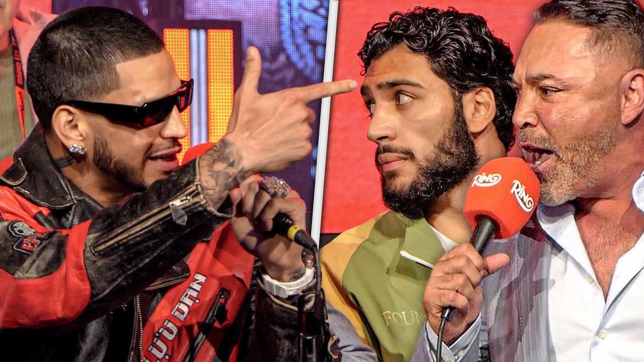 BEEF!! Edgar Berlanga vs. Hamzah Sheeraz • FINAL PRESS CONFERENCE | HIGHLIGHTS | DAZN Boxing